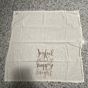 Joyful Merry Happy Bright Holiday Towel